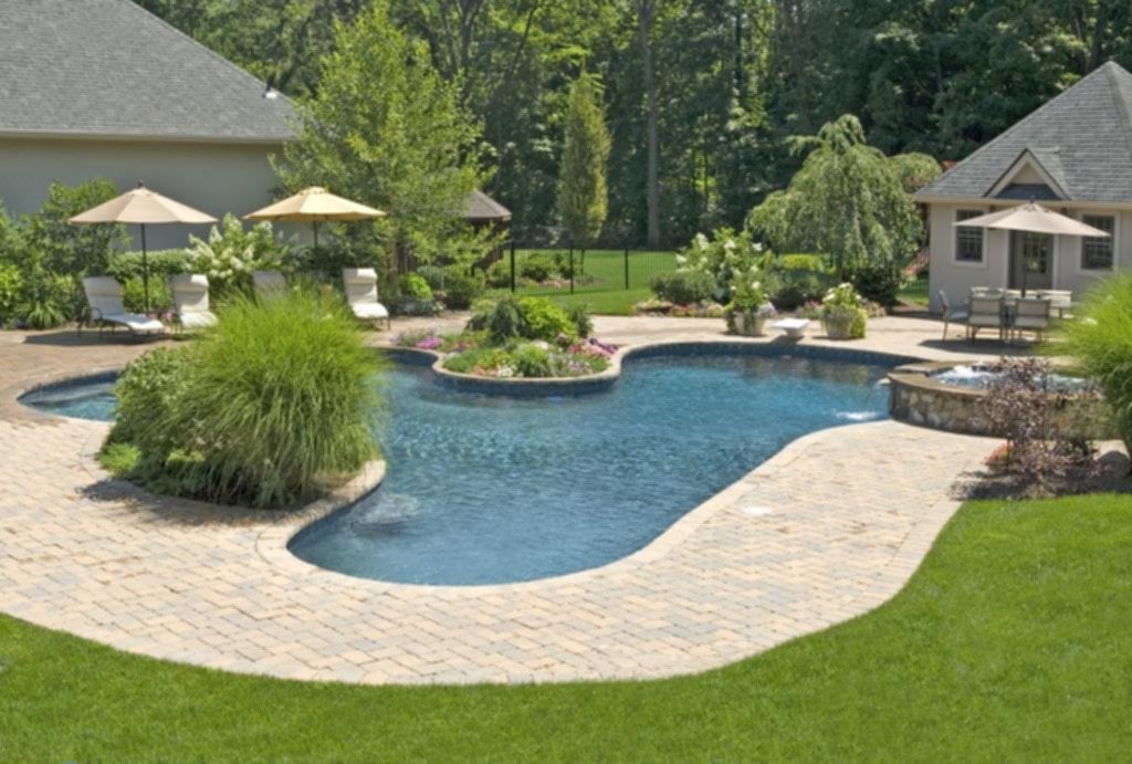 texas pool landscaping ideas low maintenance